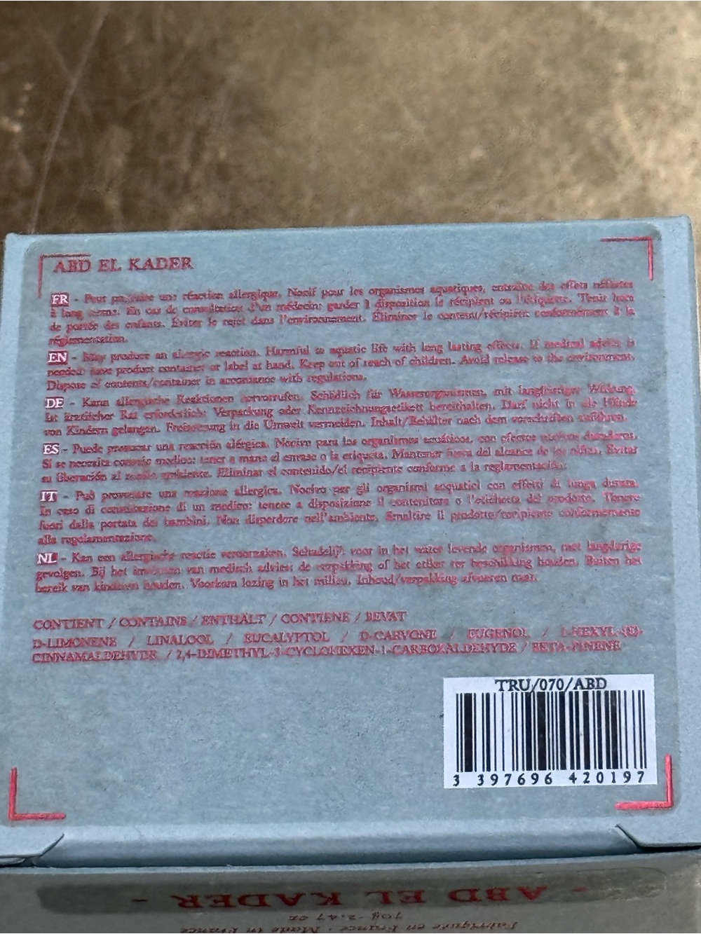 Trudon Abd El Kader (Moroccan Mint Tea) 70g Candle - Picture 4 of 7